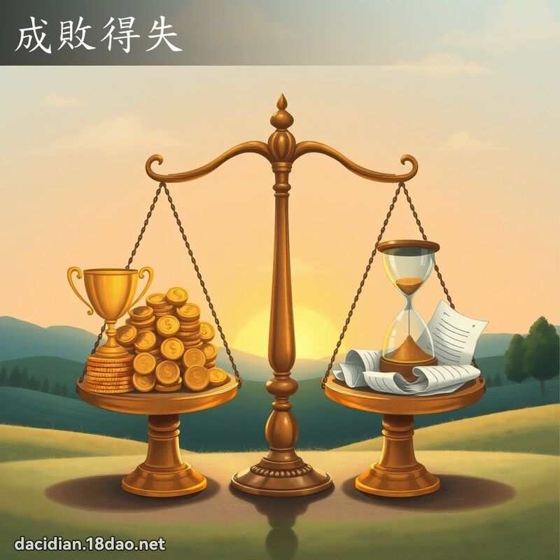 成敗得失 - 國語大辭典配圖