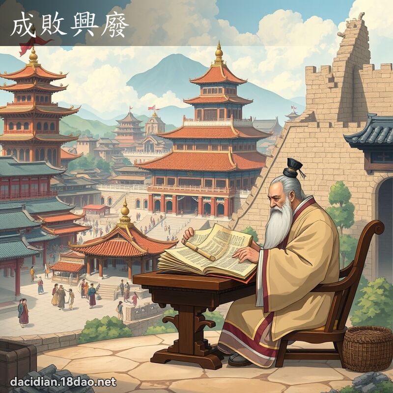 成敗興廢 - 國語大辭典配圖
