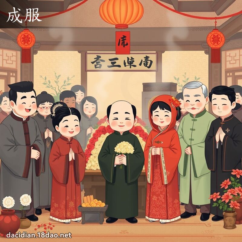 成服 - 国语大辞典配图
