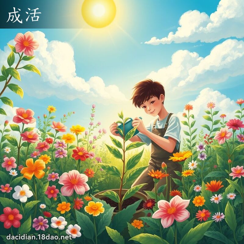 成活 - 國語大辭典配圖