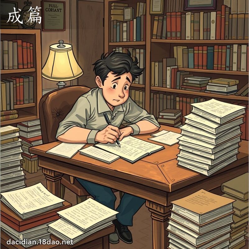 成篇 - 国语大辞典配图