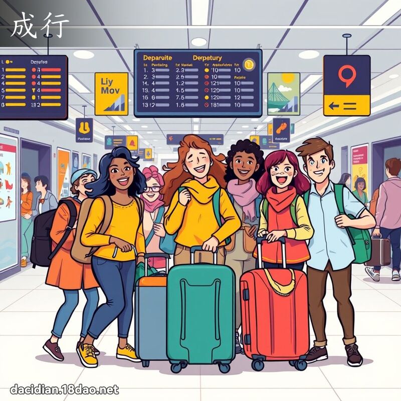 成行 - 国语大辞典配图