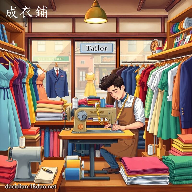 成衣鋪 - 國語大辭典配圖