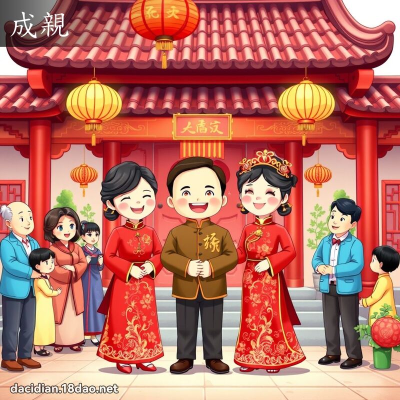 成亲 - 国语大辞典配图