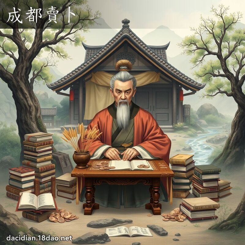 成都卖卜 - 国语大辞典配图