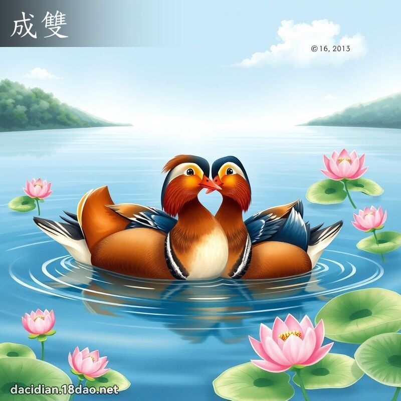成雙 - 國語大辭典配圖