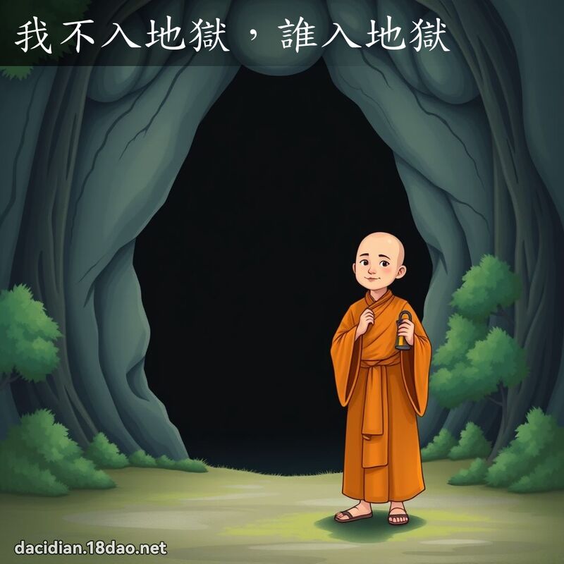 我不入地狱，谁入地狱 - 国语大辞典配图