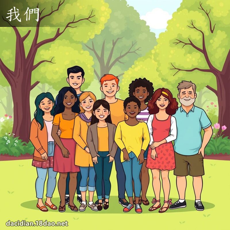 我们 - 国语大辞典配图