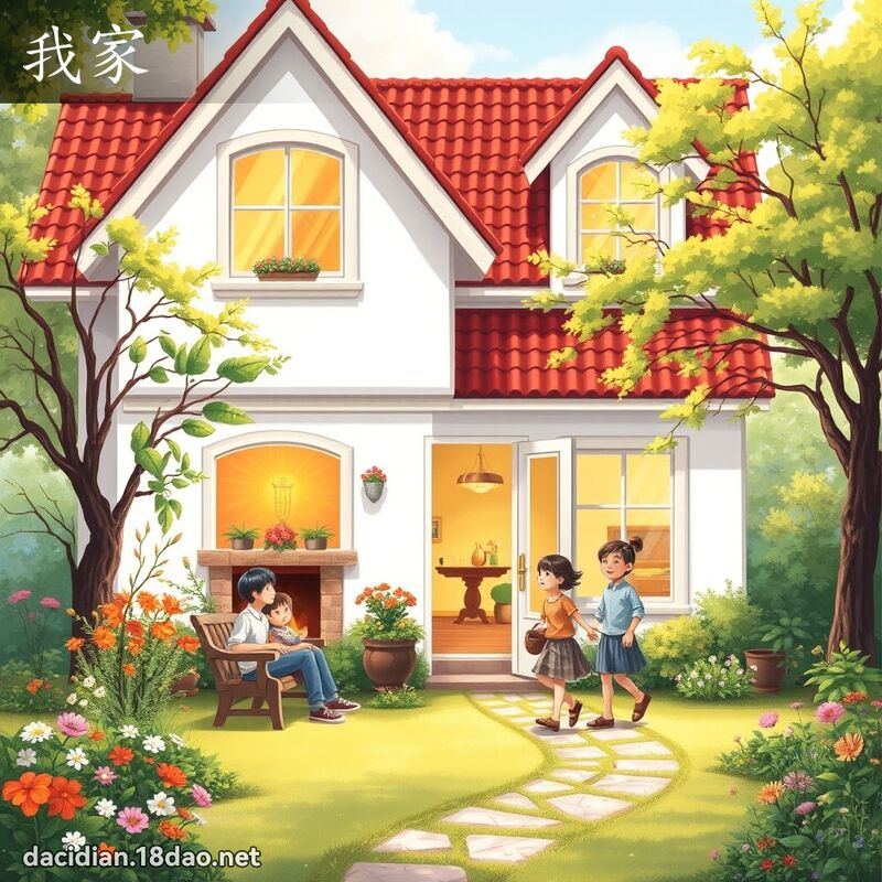 我家 - 國語大辭典配圖