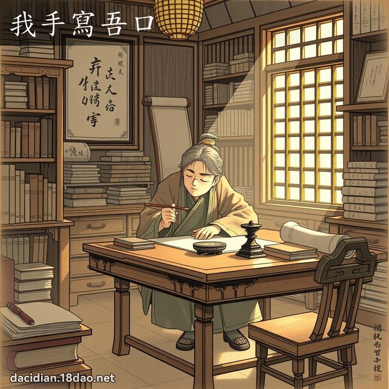 我手寫吾口 - 國語大辭典配圖