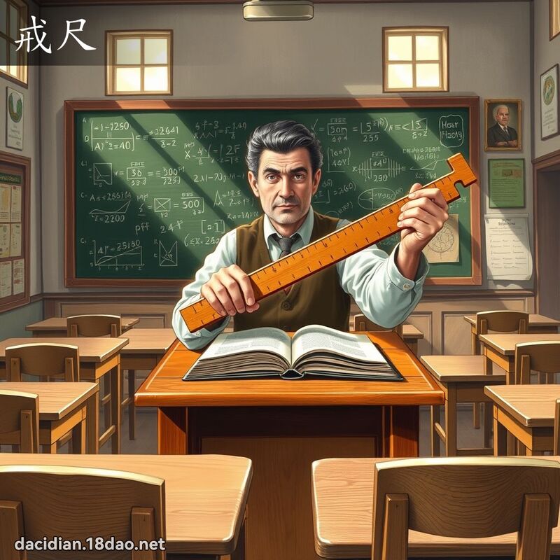 戒尺 - 國語大辭典配圖