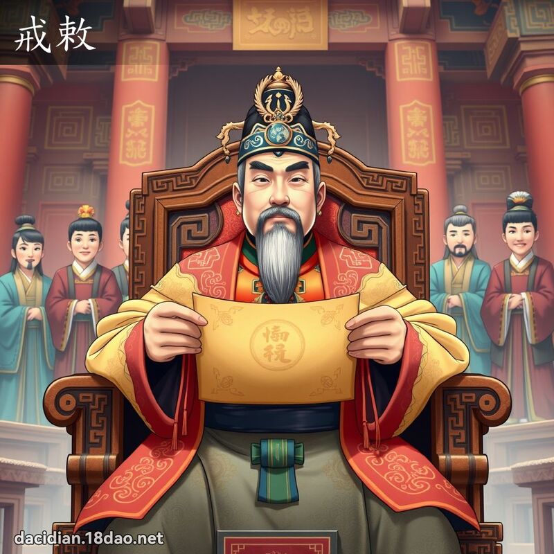 戒敕 - 国语大辞典配图