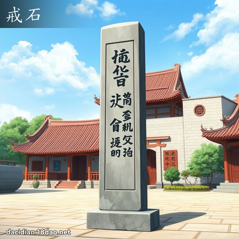 戒石 - 国语大辞典配图