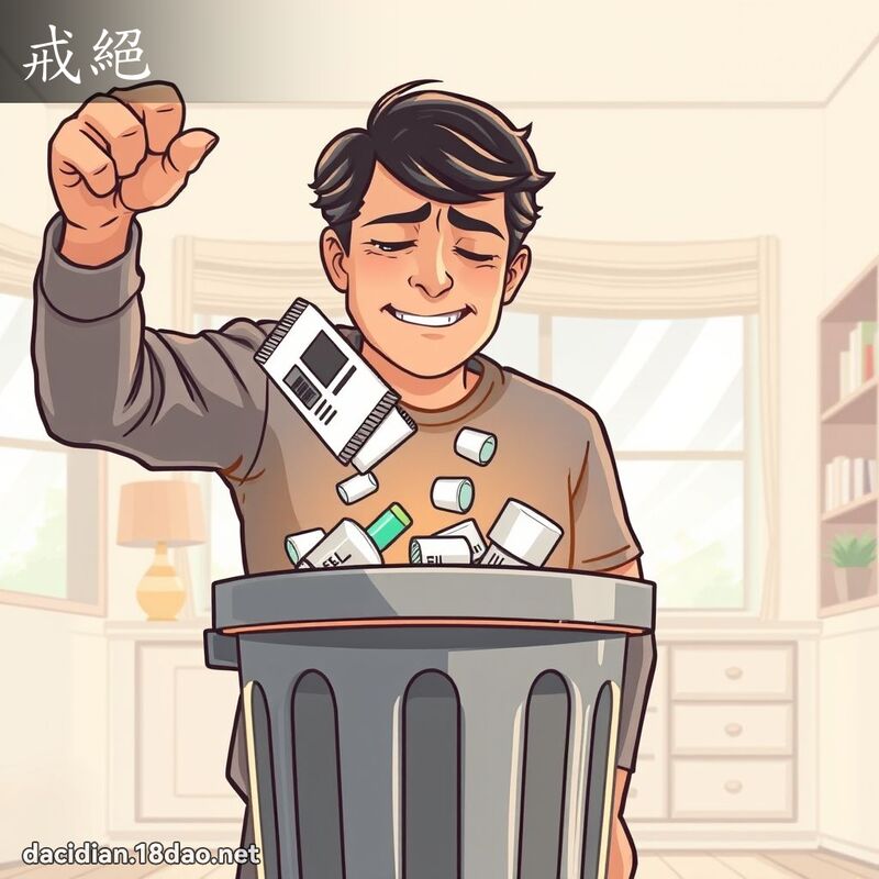 戒絕 - 國語大辭典配圖
