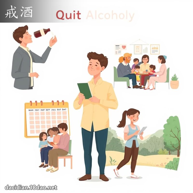 戒酒 - 国语大辞典配图