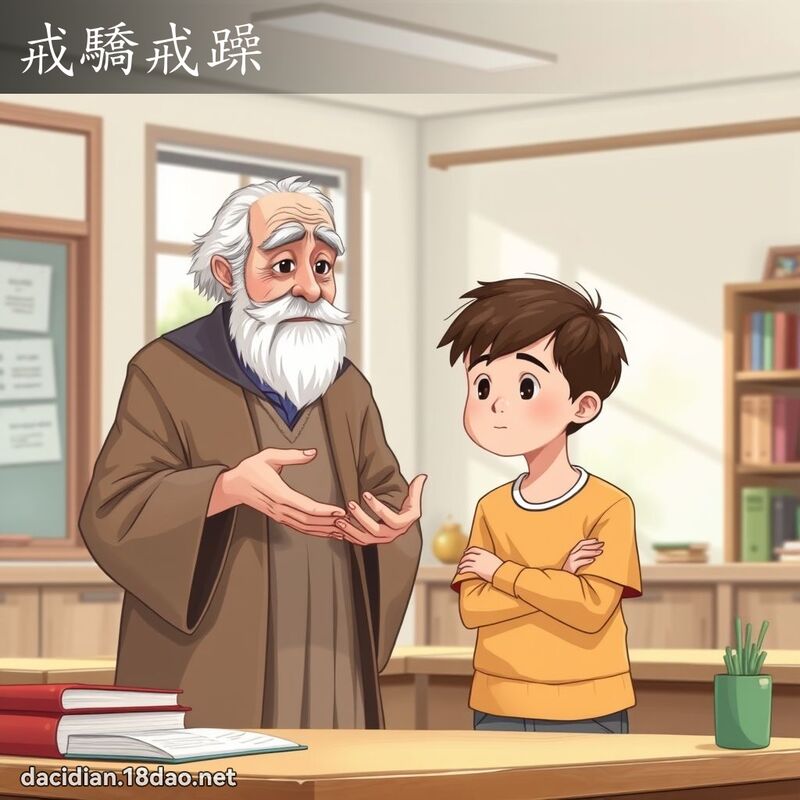 戒驕戒躁 - 國語大辭典配圖