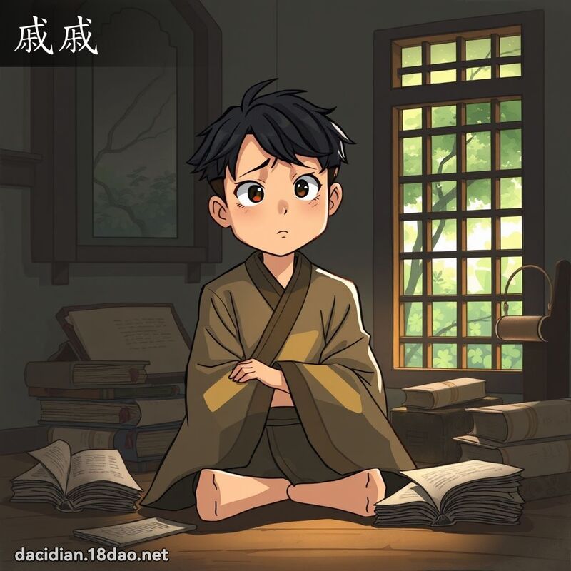 戚戚 - 国语大辞典配图