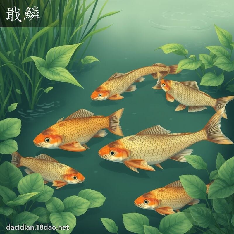 戢鱗 - 國語大辭典配圖