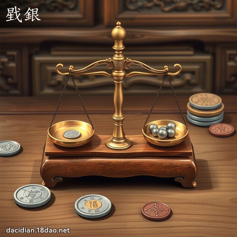 戥银 - 国语大辞典配图
