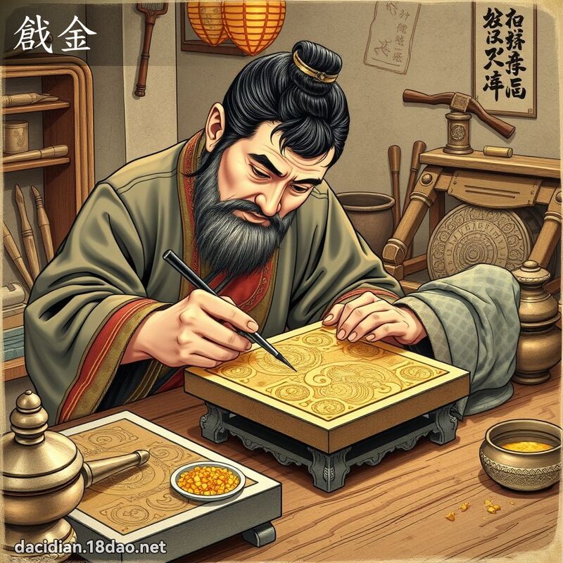 戧金 - 国语大辞典配图