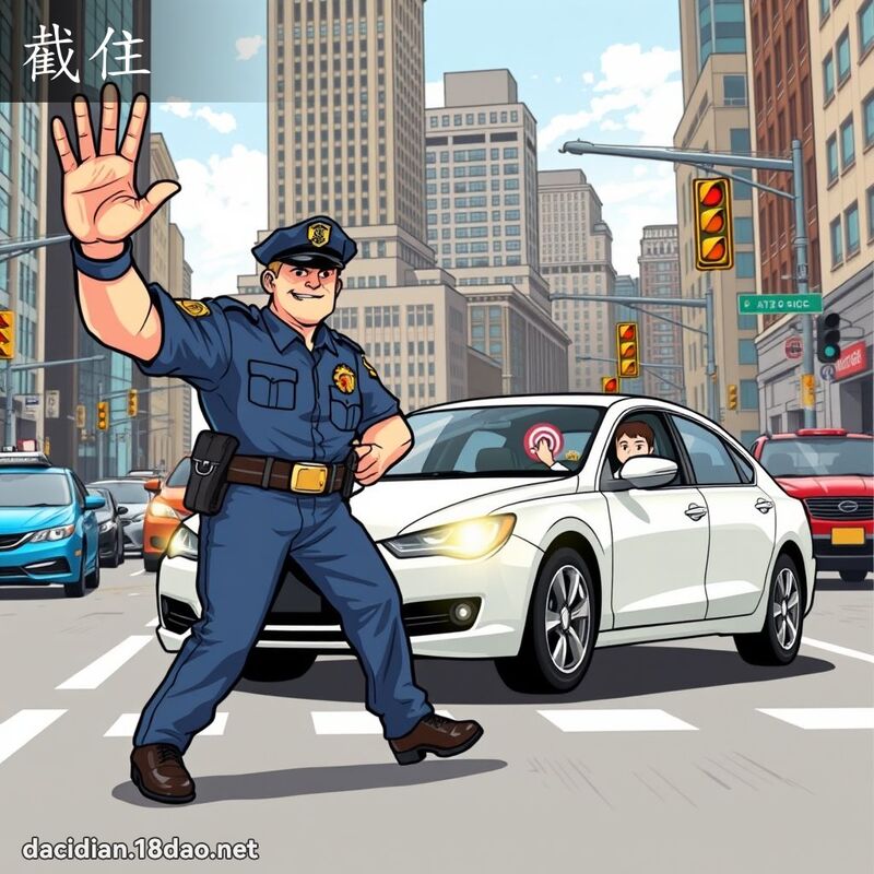 截住 - 国语大辞典配图