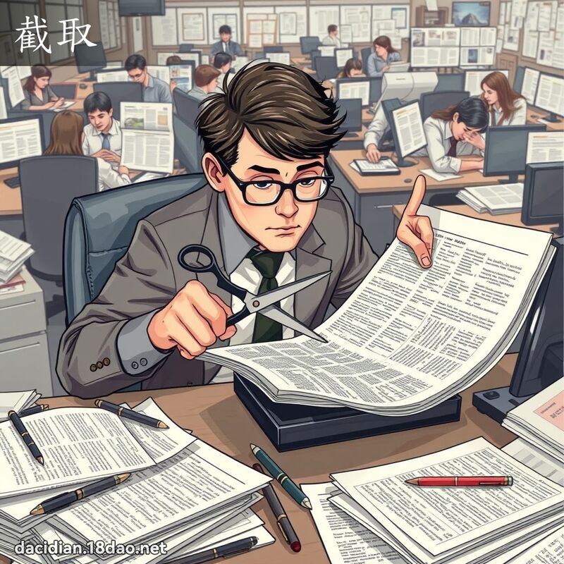 截取 - 国语大辞典配图