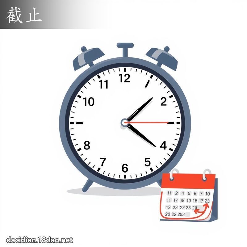 截止 - 國語大辭典配圖