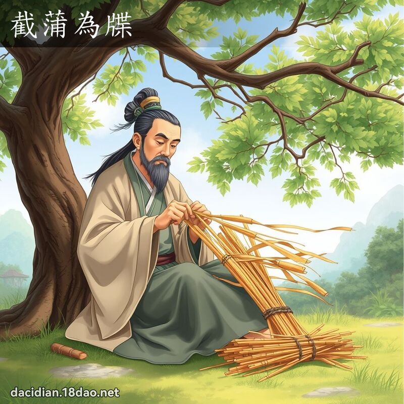截蒲为牒 - 国语大辞典配图