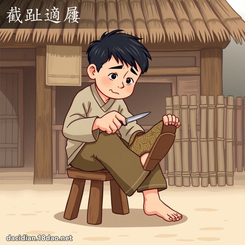 截趾適屨 - 國語大辭典配圖