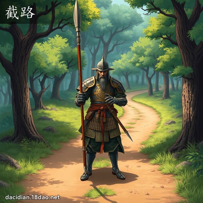 截路 - 國語大辭典配圖