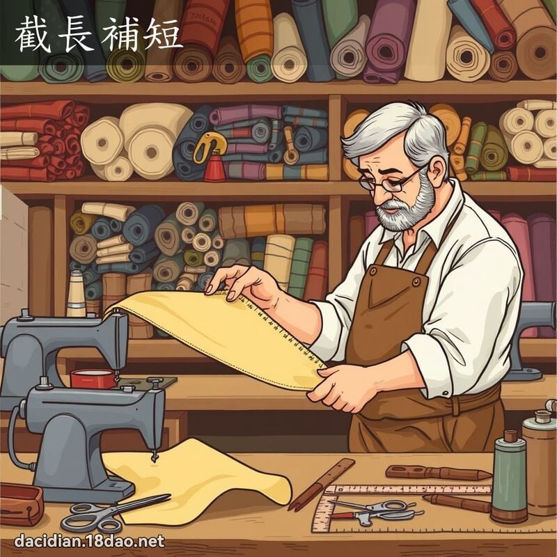 截長補短 - 國語大辭典配圖