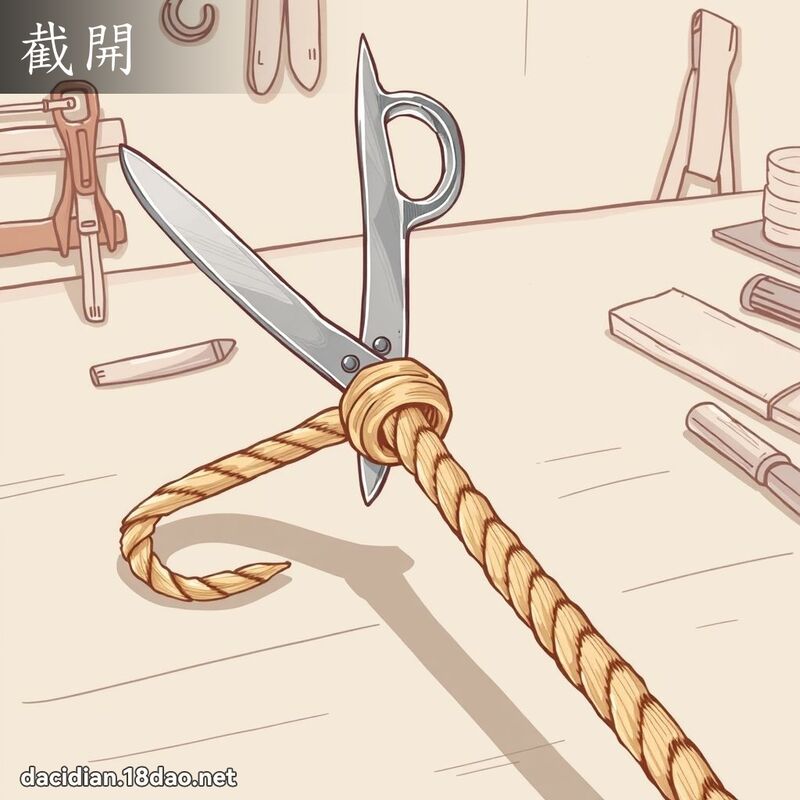 截開 - 國語大辭典配圖