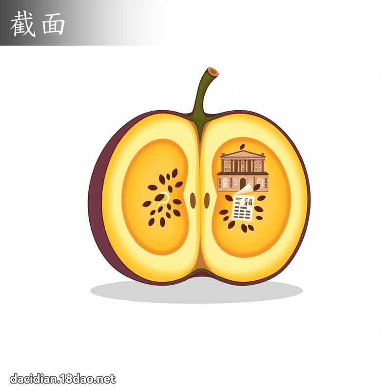 截面 - 國語大辭典配圖