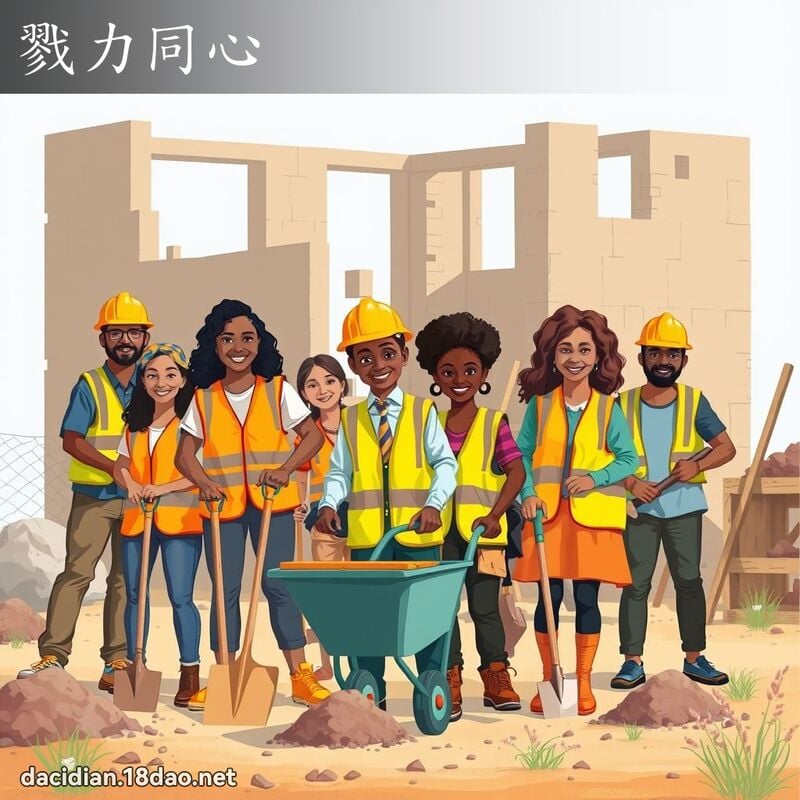 戮力同心 - 国语大辞典配图