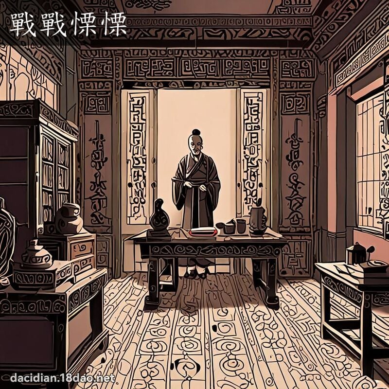 战战慄慄 - 国语大辞典配图