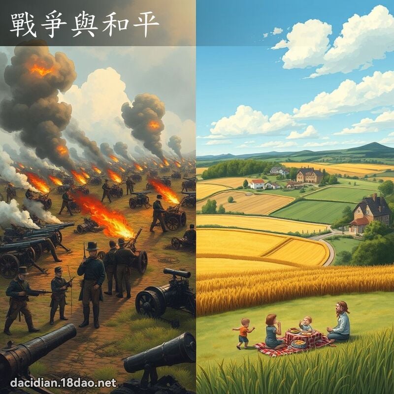 战爭与和平 - 国语大辞典配图