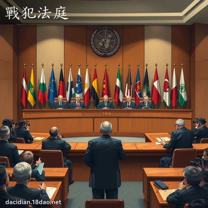 战犯法庭 - 国语大辞典配图