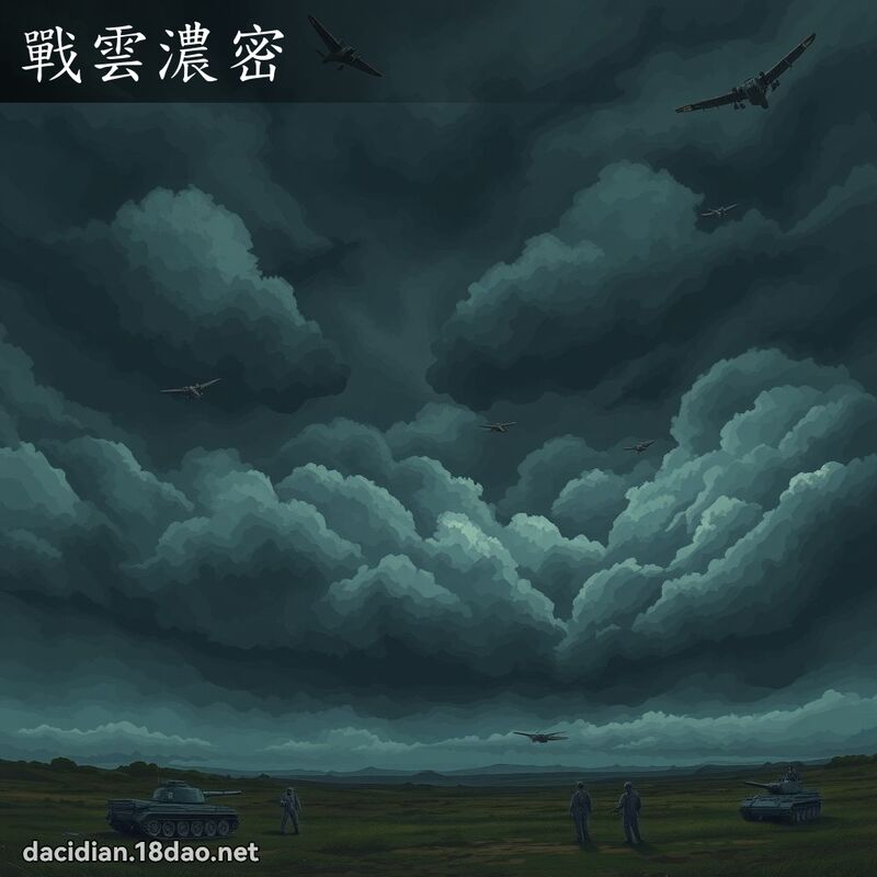战云浓密 - 国语大辞典配图