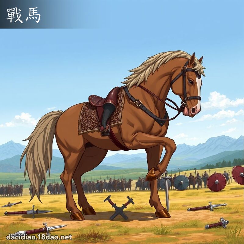 战马 - 国语大辞典配图