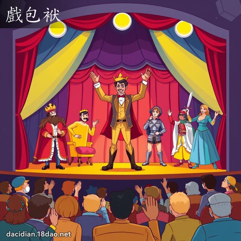 戲包袱 - 國語大辭典配圖