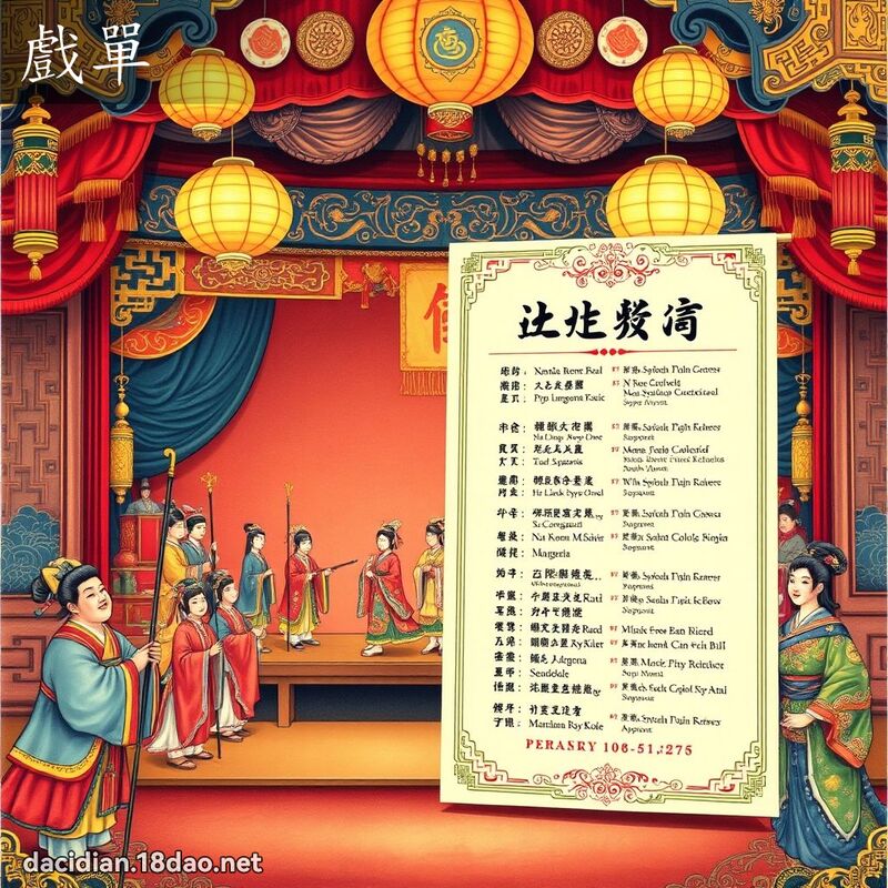 戏单 - 国语大辞典配图