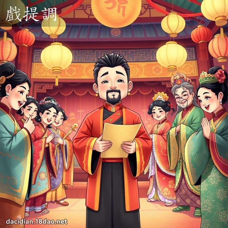 戲提調 - 國語大辭典配圖