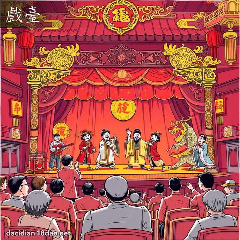 戲臺 - 國語大辭典配圖