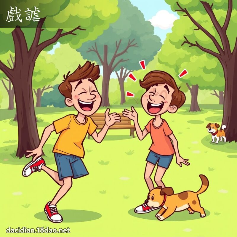 戲謔 - 國語大辭典配圖