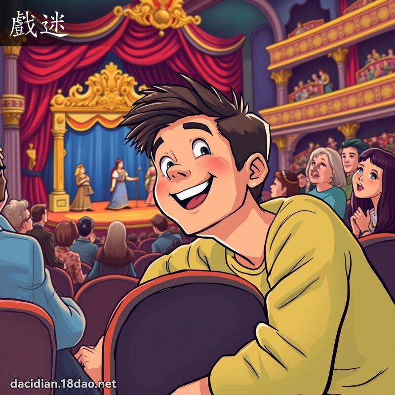 戲迷 - 國語大辭典配圖