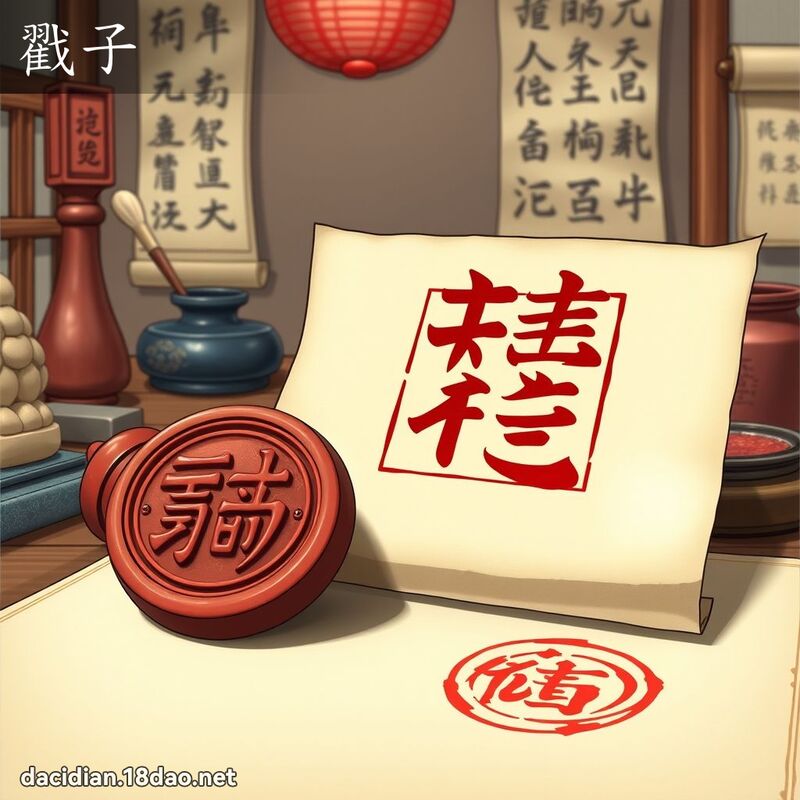 戳子 - 國語大辭典配圖