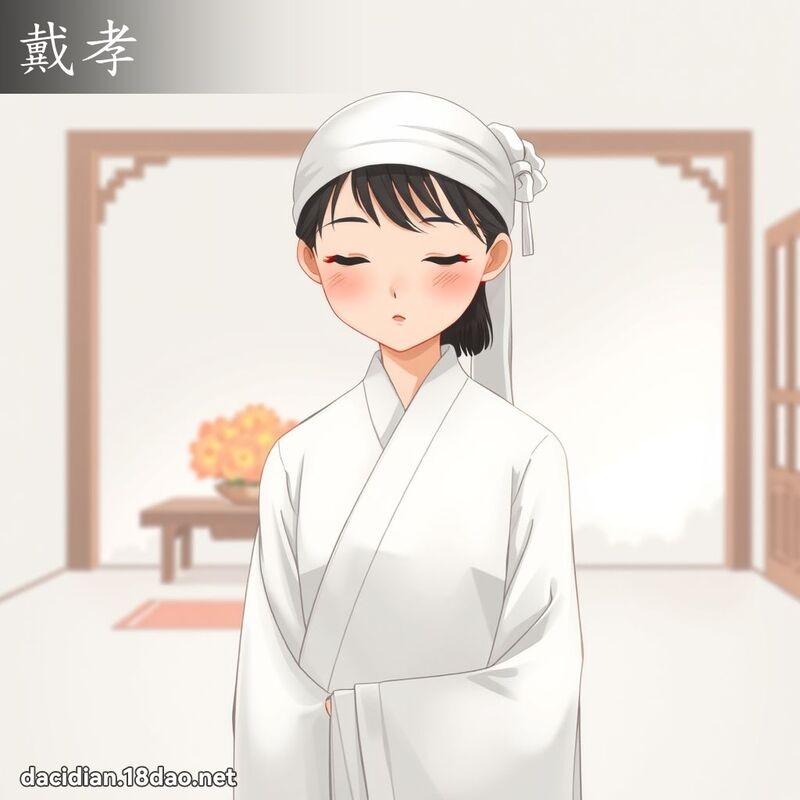 戴孝 - 國語大辭典配圖