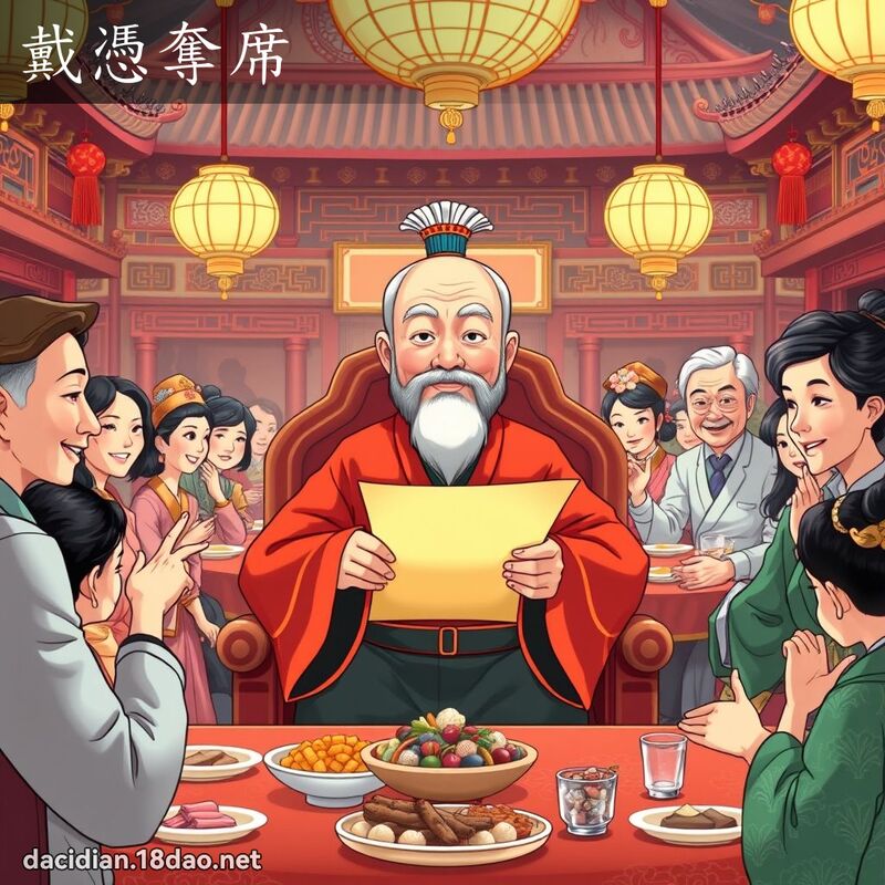 戴凭夺席 - 国语大辞典配图