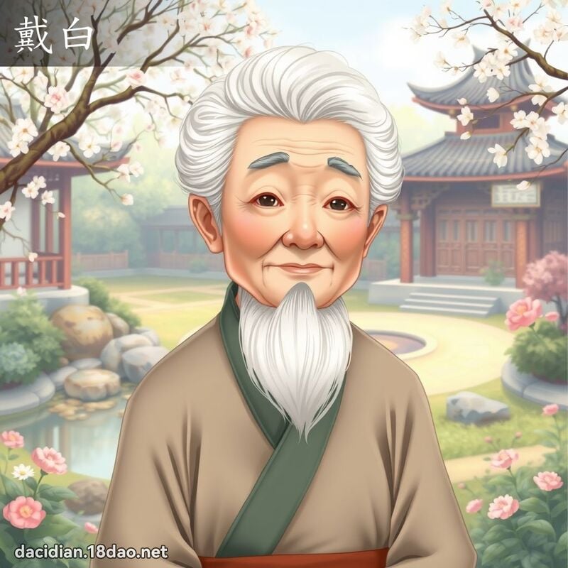 戴白 - 国语大辞典配图