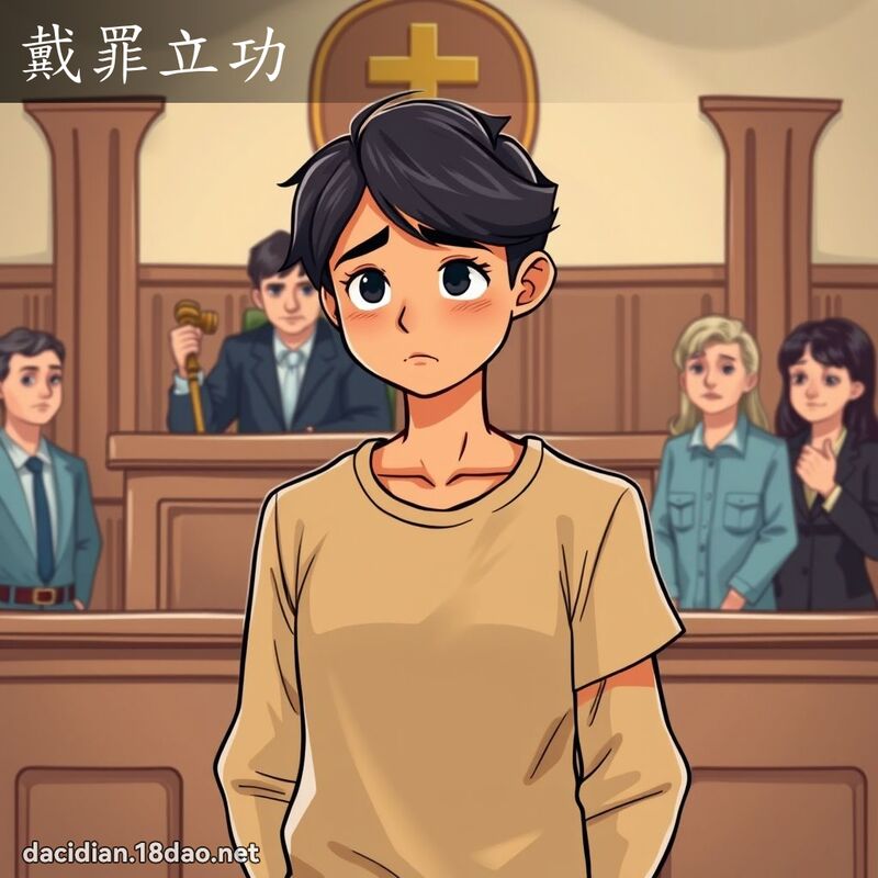 戴罪立功 - 國語大辭典配圖